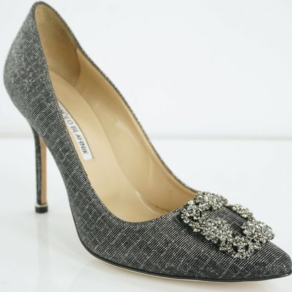 Manolo Blahnik Shoes - Manolo Blahnik Hangisi Jeweled 95mm Pumps 36 1/2